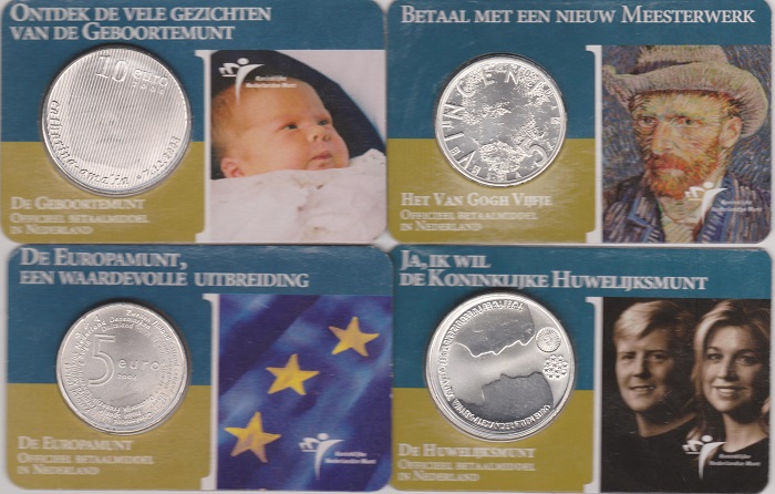 (afbeelding voor) The first 4 Dutch coincards